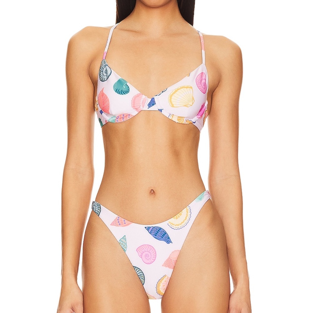 Carrie Bikini Top (L) & Bottom (M) in Coastal Jewel - NWT - sold out online